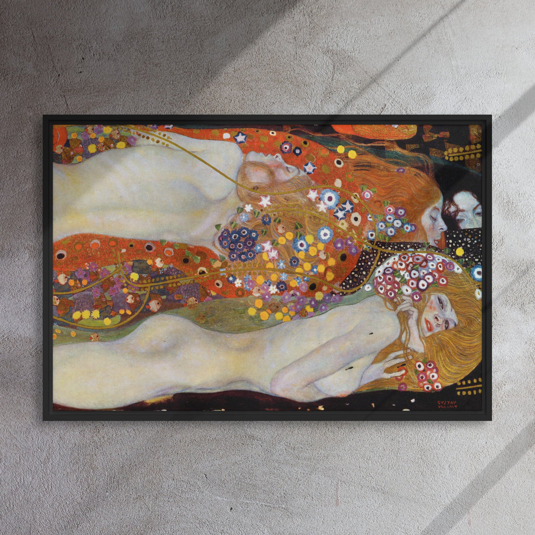 Gerahmte Leinwand - Gustav Klimt, Wasserschlangen II Gustav Klimt artlia