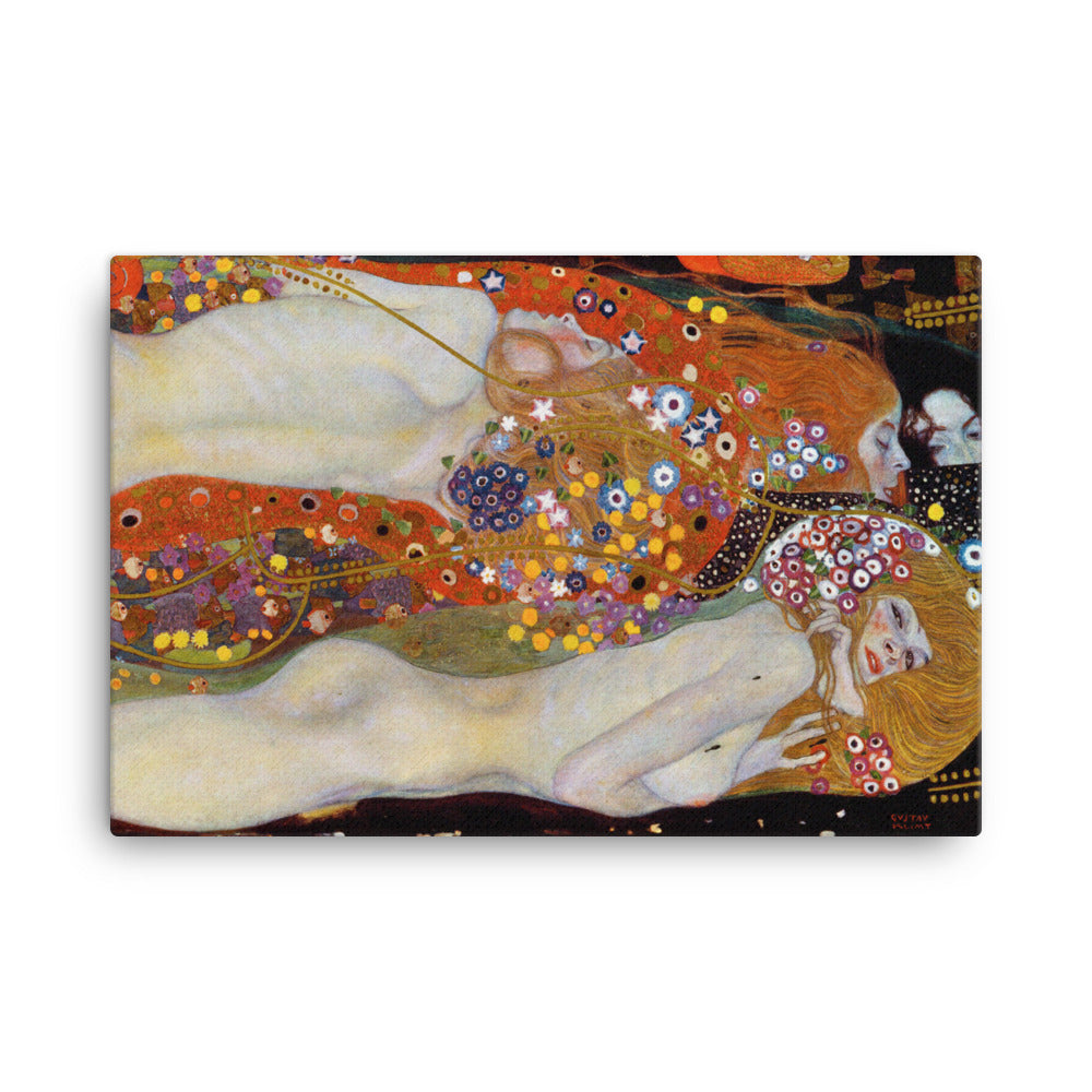 Gerahmte Leinwand - Gustav Klimt, Wasserschlangen II Gustav Klimt ohne Rahmen / 61x91 cm (24″×36″) artlia