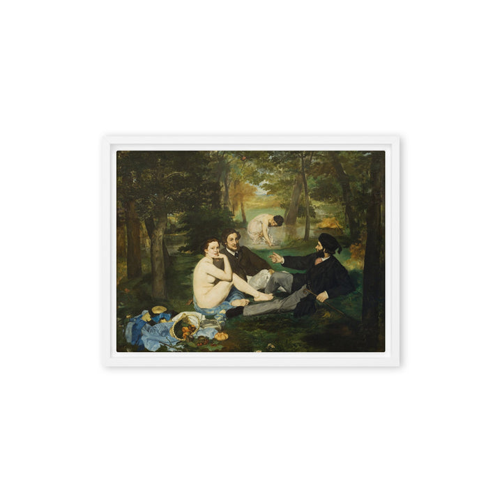 Gerahmte Leinwand - Luncheon on the Grass, Edouard Manet Edouard Manet Weiß / 30x41 cm (12″×16″) artlia