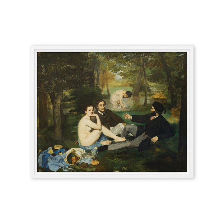Gerahmte Leinwand - Luncheon on the Grass, Edouard Manet Edouard Manet Weiß / 41x51 cm (16″×20″) artlia