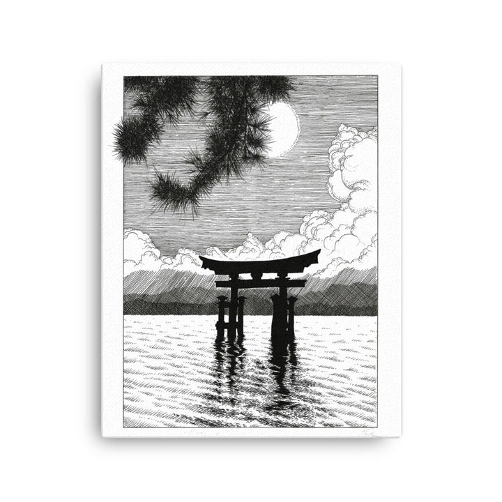 Gerahmte Leinwand - Miyajima Pavel Illustrations ohne Rahmen / 41x51 cm (16″×20″) artlia