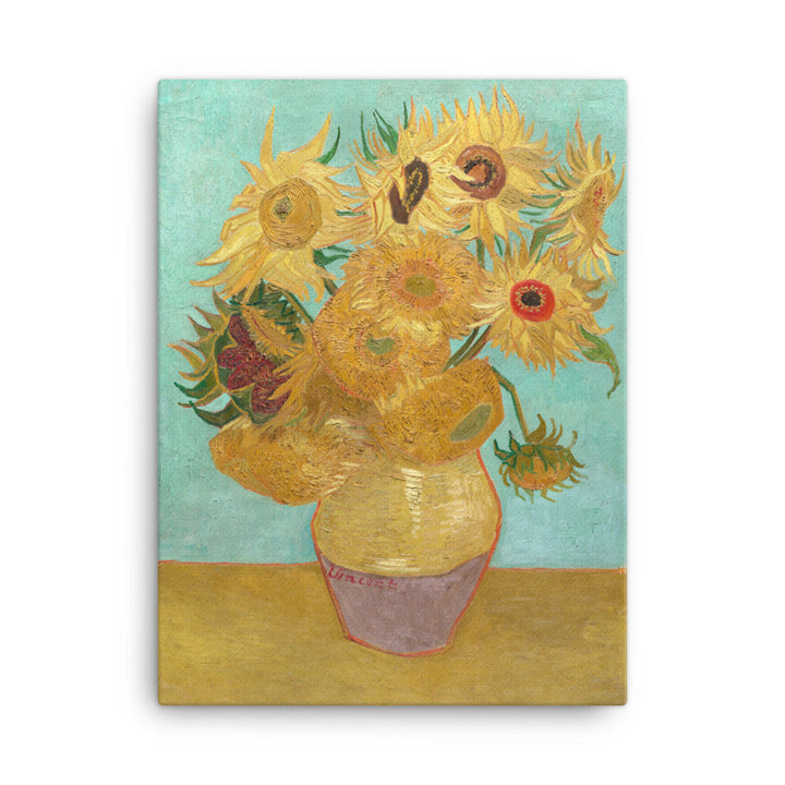 Gerahmte Leinwand - Sonnenblumen, 1889 Vincent van Gogh ohne Rahmen / 30x41 cm (12″×16″) artlia