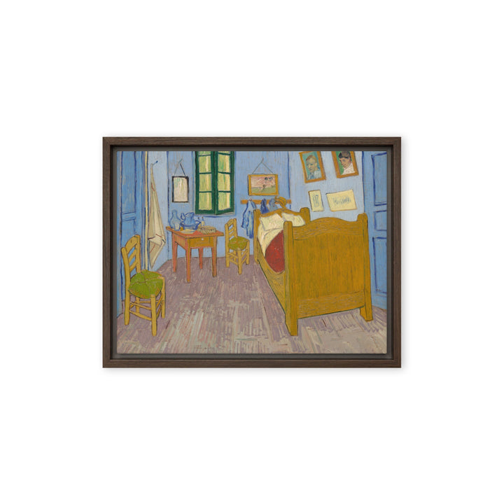 Gerahmte Leinwand - Van Gogh, Das Schlafzimmer in Arles Vincent van Gogh Braun / 30x41 cm (12″×16″) artlia