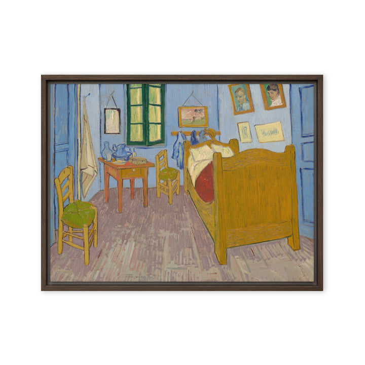 Gerahmte Leinwand - Van Gogh, Das Schlafzimmer in Arles Vincent van Gogh Braun / 46x61 cm (18″×24″) artlia