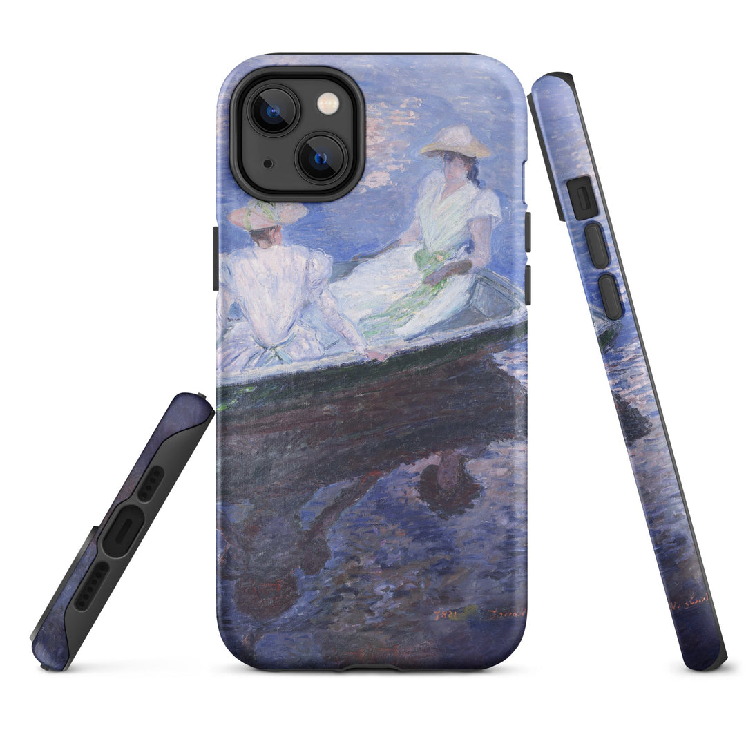 Hardcase iPhone® Handyhülle - Claude Monet, On the Boat Claude Monet iPhone 14 Plus artlia