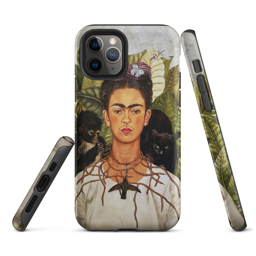Hardcase iPhone® Handyhülle - Frida Kahlo with Thorn Necklace and Hummingbird Kuratoren von artlia iPhone 11 Pro artlia