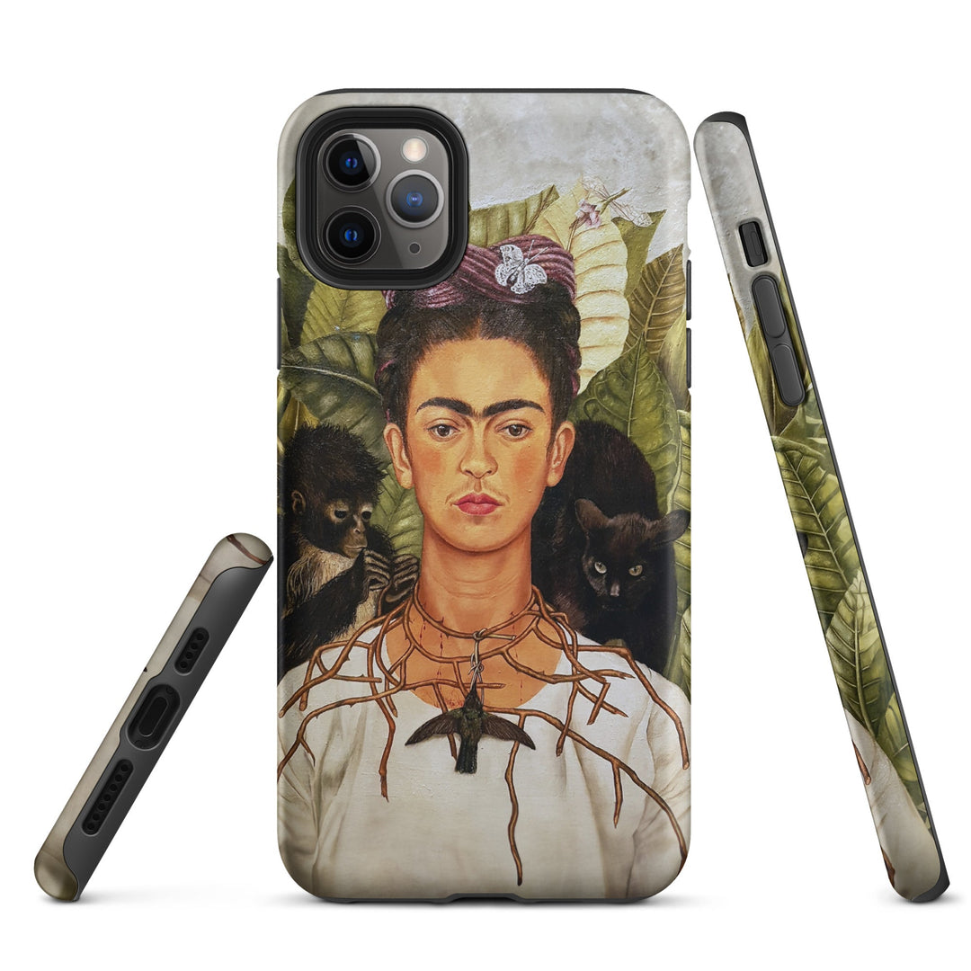 Hardcase iPhone® Handyhülle - Frida Kahlo with Thorn Necklace and Hummingbird Kuratoren von artlia iPhone 11 Pro Max artlia