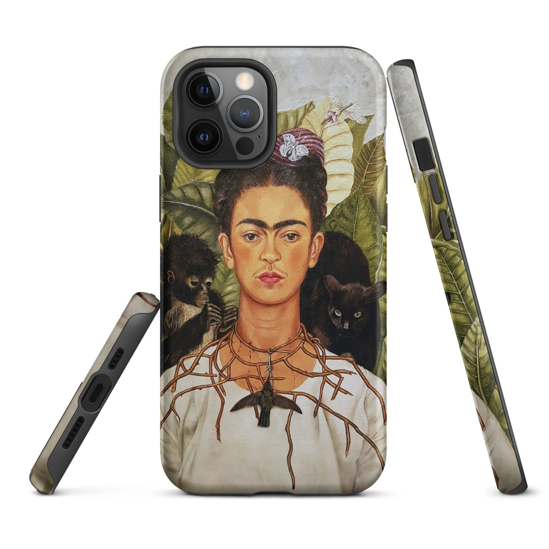 Hardcase iPhone® Handyhülle - Frida Kahlo with Thorn Necklace and Hummingbird Kuratoren von artlia iPhone 12 Pro Max artlia