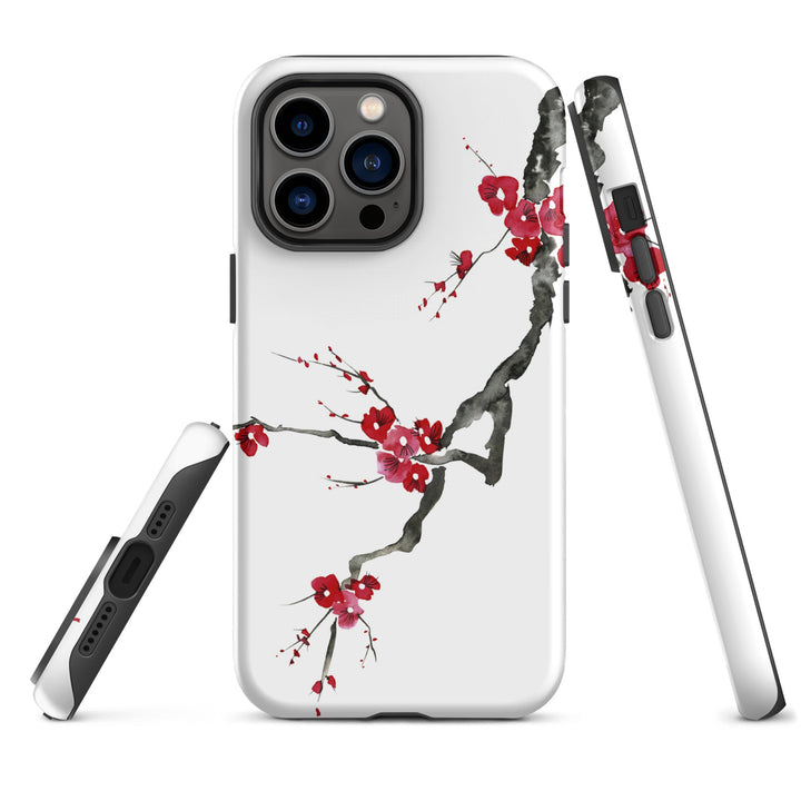 Hardcase iPhone® Handyhülle - Pflaumenblüten Kuratoren von artlia iPhone 14 Pro Max artlia