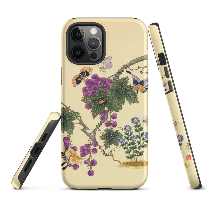 Hardcase iPhone® Handyhülle - Schmetterlinge auf Traubenbaum Misun Kim iPhone 12 Pro Max artlia