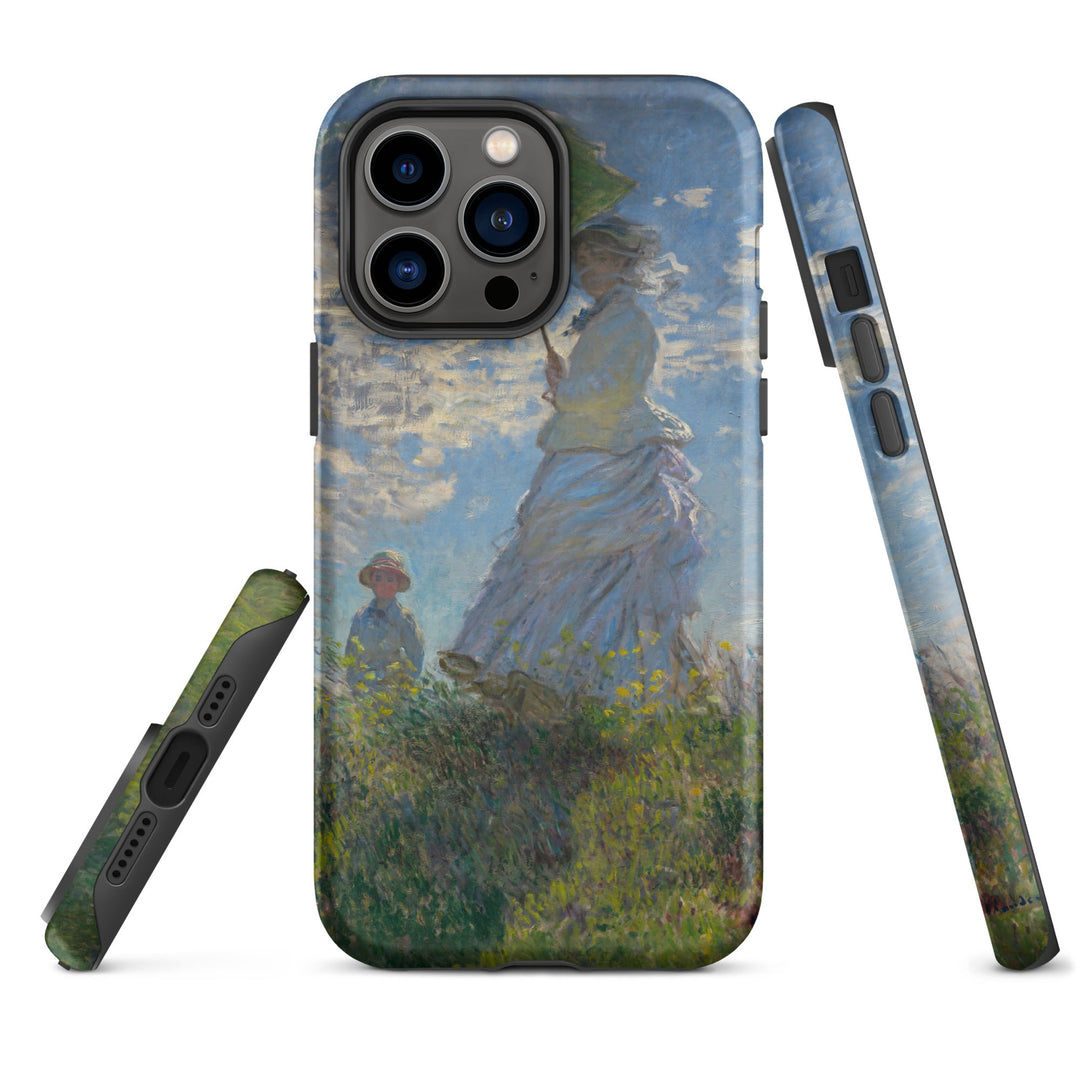 Hardcase iPhone® Handyhülle - Woman with a Parasol - Madame Monet and Her Son Claude Monet iPhone 14 Pro Max artlia