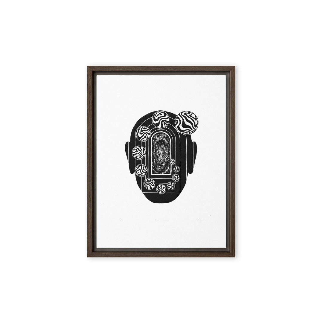 Leinwand - Inner Space Pavel Illustrations Braun / 31x41 cm (12″×16″) artlia