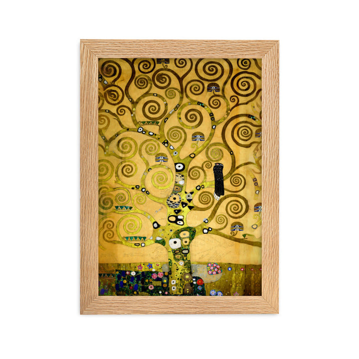 Poster - Gustav Klimt, der Lebensbaum artlia Oak / 21×30 cm artlia