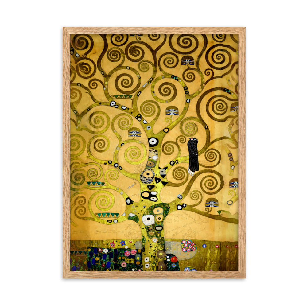 Poster - Gustav Klimt, der Lebensbaum artlia Oak / 50×70 cm artlia