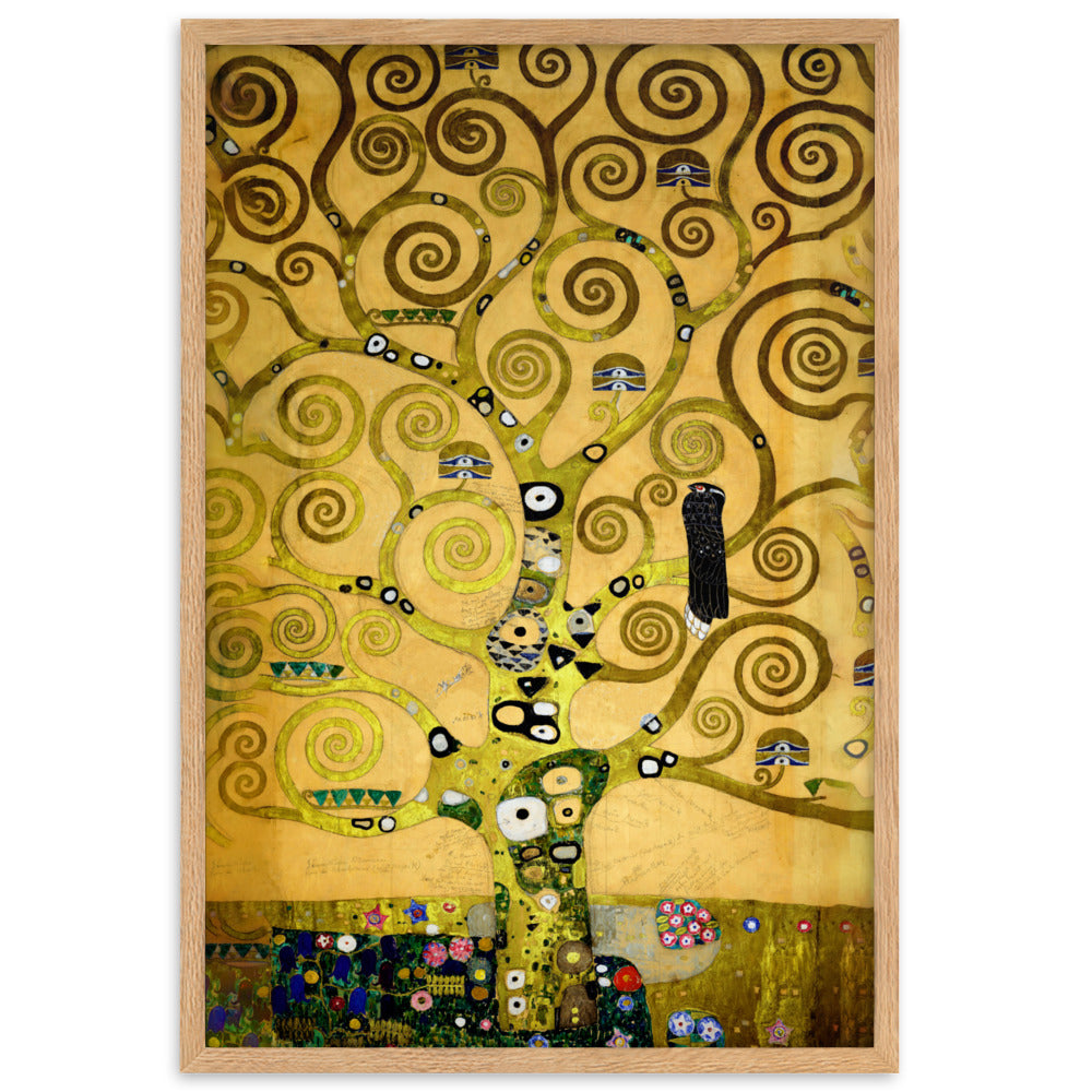 Poster - Gustav Klimt, der Lebensbaum artlia Oak / 61×91 cm artlia