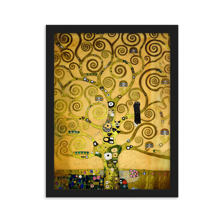 Poster - Gustav Klimt, der Lebensbaum artlia Schwarz / 30×40 cm artlia