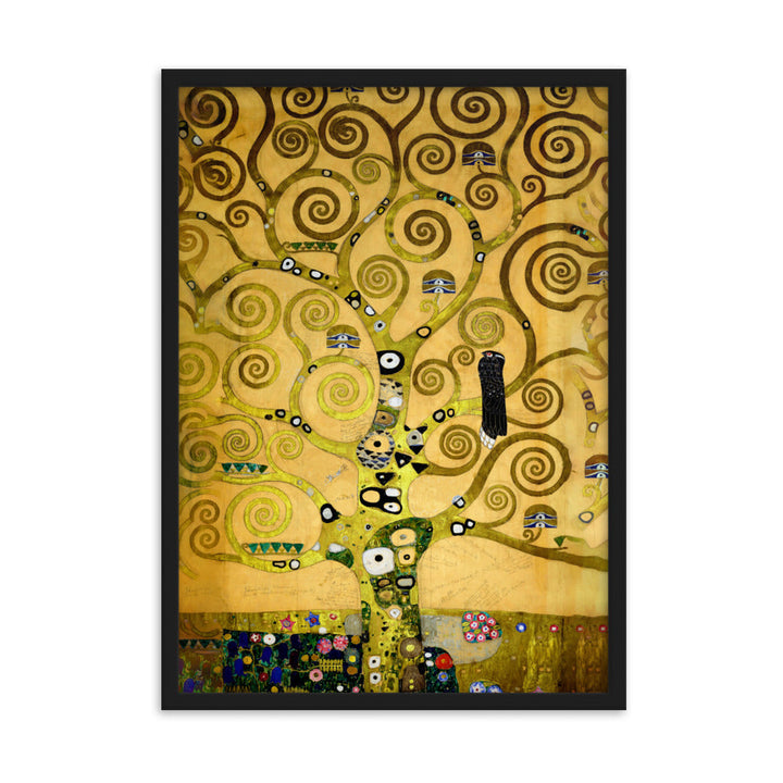 Poster - Gustav Klimt, der Lebensbaum artlia Schwarz / 50×70 cm artlia