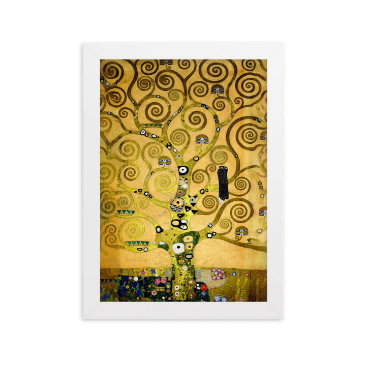 Poster - Gustav Klimt, der Lebensbaum artlia Weiß / 21×30 cm artlia