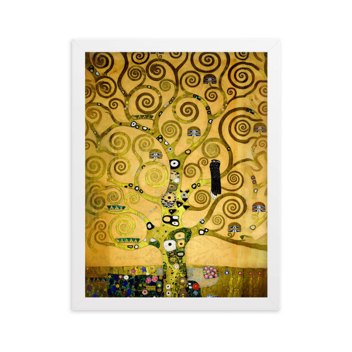 Poster - Gustav Klimt, der Lebensbaum artlia Weiß / 30×40 cm artlia