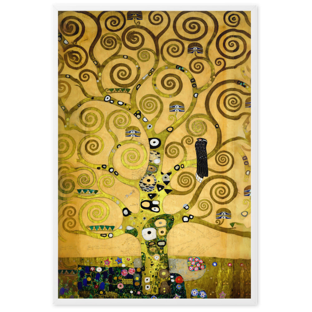 Poster - Gustav Klimt, der Lebensbaum artlia Weiß / 61×91 cm artlia