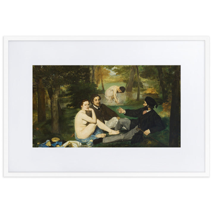 Poster mit Passepartout - Luncheon on the Grass, Edouard Manet Edouard Manet Weiß / 61×91 cm artlia