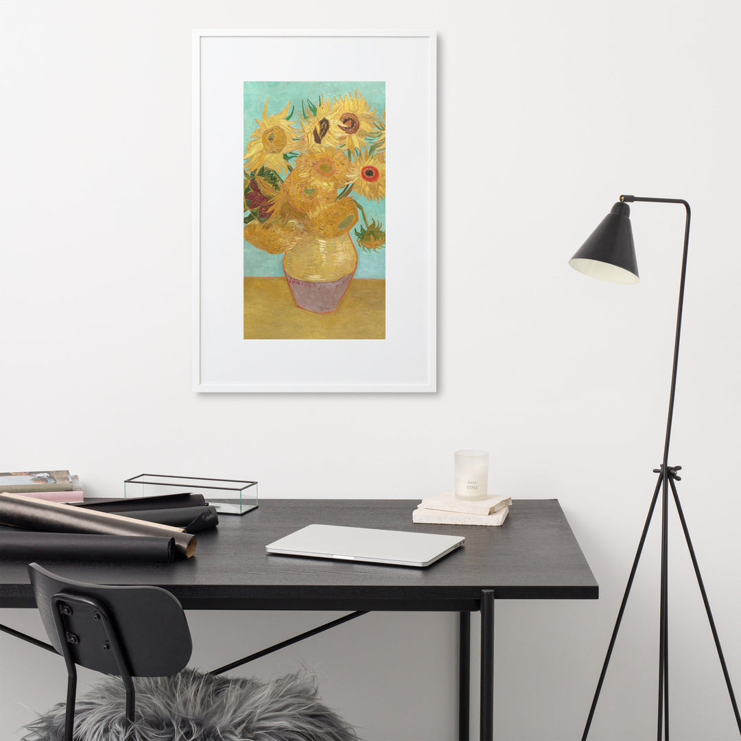 Poster mit Passepartout - Sonnenblumen, 1889 Vincent van Gogh artlia