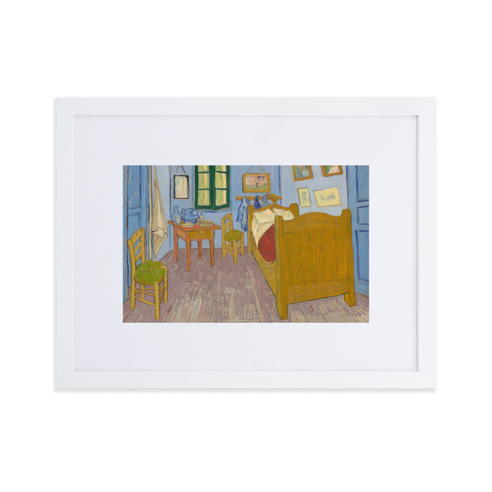 Poster mit Passepartout - Van Gogh, Das Schlafzimmer in Arles Vincent van Gogh Weiß / 30×40 cm artlia