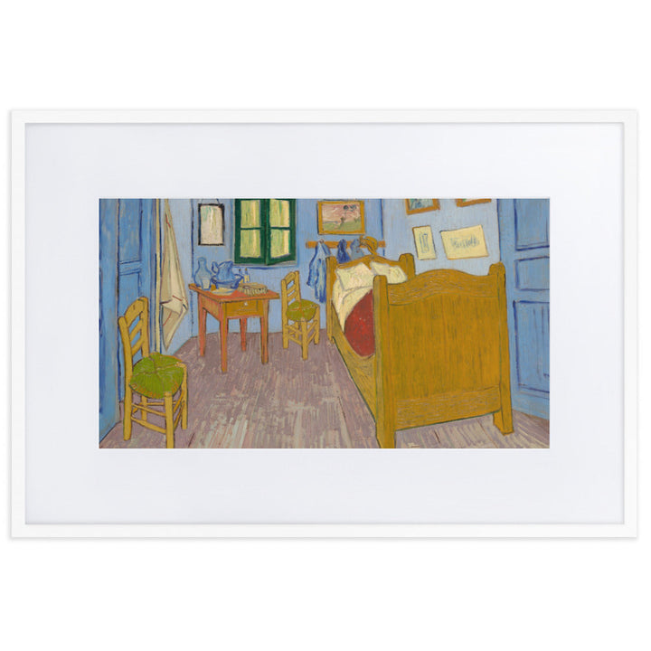 Poster mit Passepartout - Van Gogh, Das Schlafzimmer in Arles Vincent van Gogh Weiß / 61×91 cm artlia