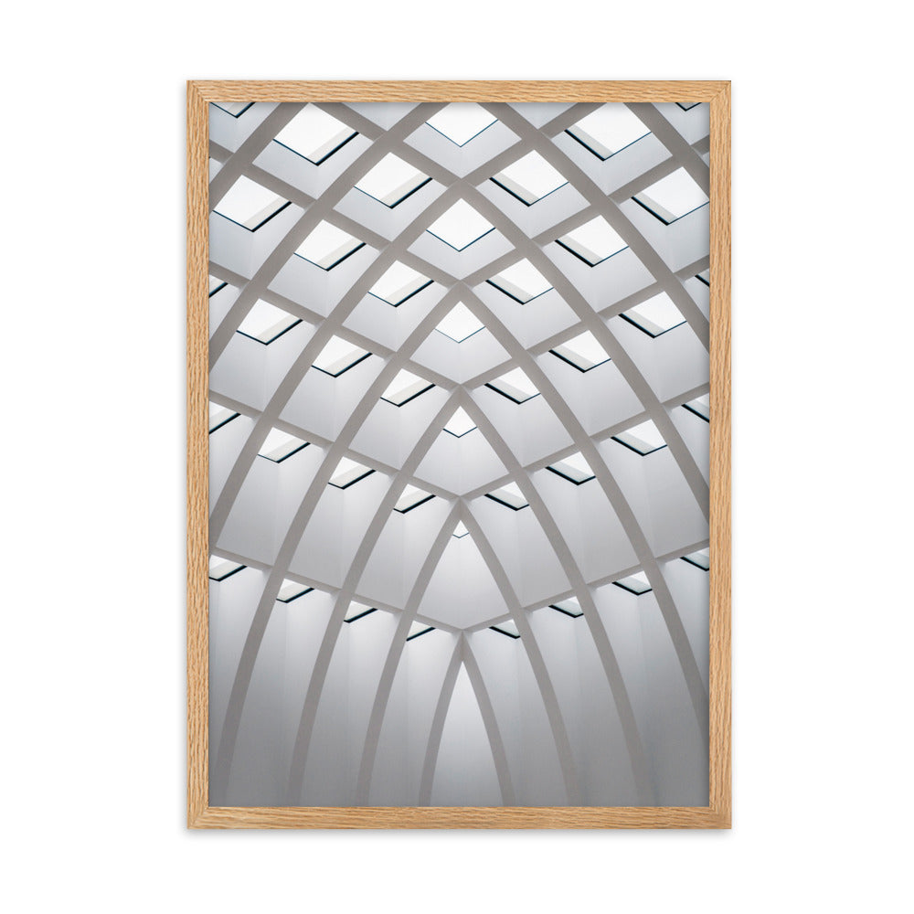 Poster mit Rahmen - Geometrisches Design Kuratoren von artlia Oak / 50×70 cm artlia