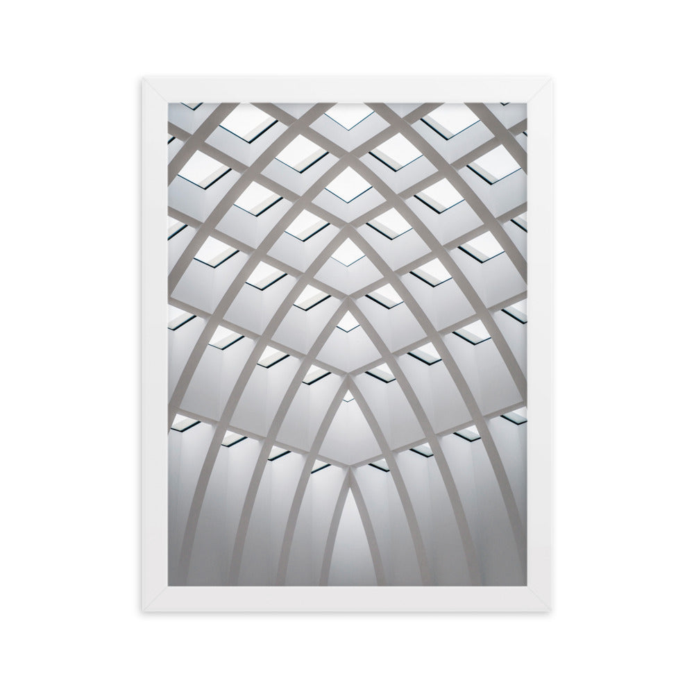 Poster mit Rahmen - Geometrisches Design Kuratoren von artlia Weiß / 30×40 cm artlia