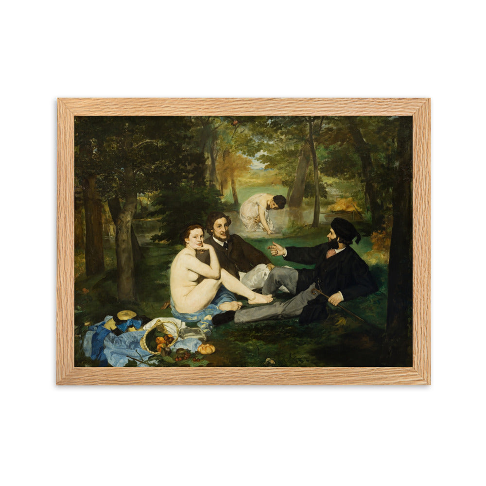 Poster mit Rahmen - Luncheon on the Grass, Edouard Manet Edouard Manet Oak / 30×40 cm artlia