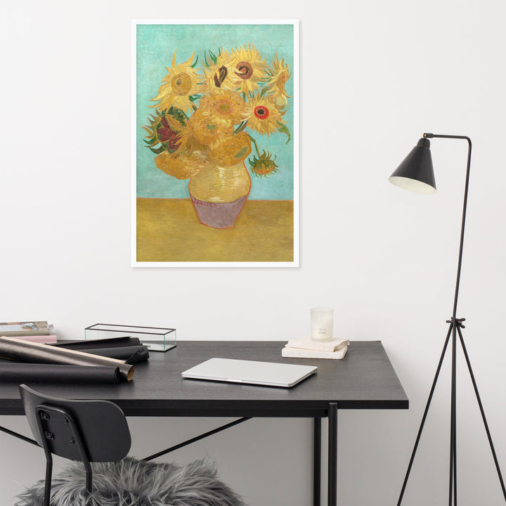 Poster mit Rahmen - Sonnenblumen, 1889 Vincent van Gogh artlia