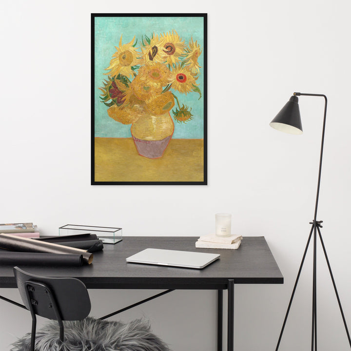 Poster mit Rahmen - Sonnenblumen, 1889 Vincent van Gogh artlia