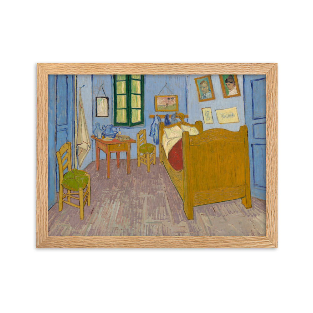 Poster mit Rahmen - Van Gogh, Das Schlafzimmer in Arles Vincent van Gogh Oak / 30×40 cm artlia