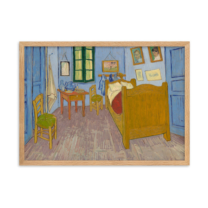 Poster mit Rahmen - Van Gogh, Das Schlafzimmer in Arles Vincent van Gogh Oak / 50×70 cm artlia