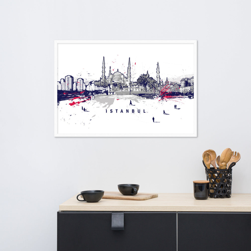 Poster - Skyline Istanbul Marko Kurth artlia
