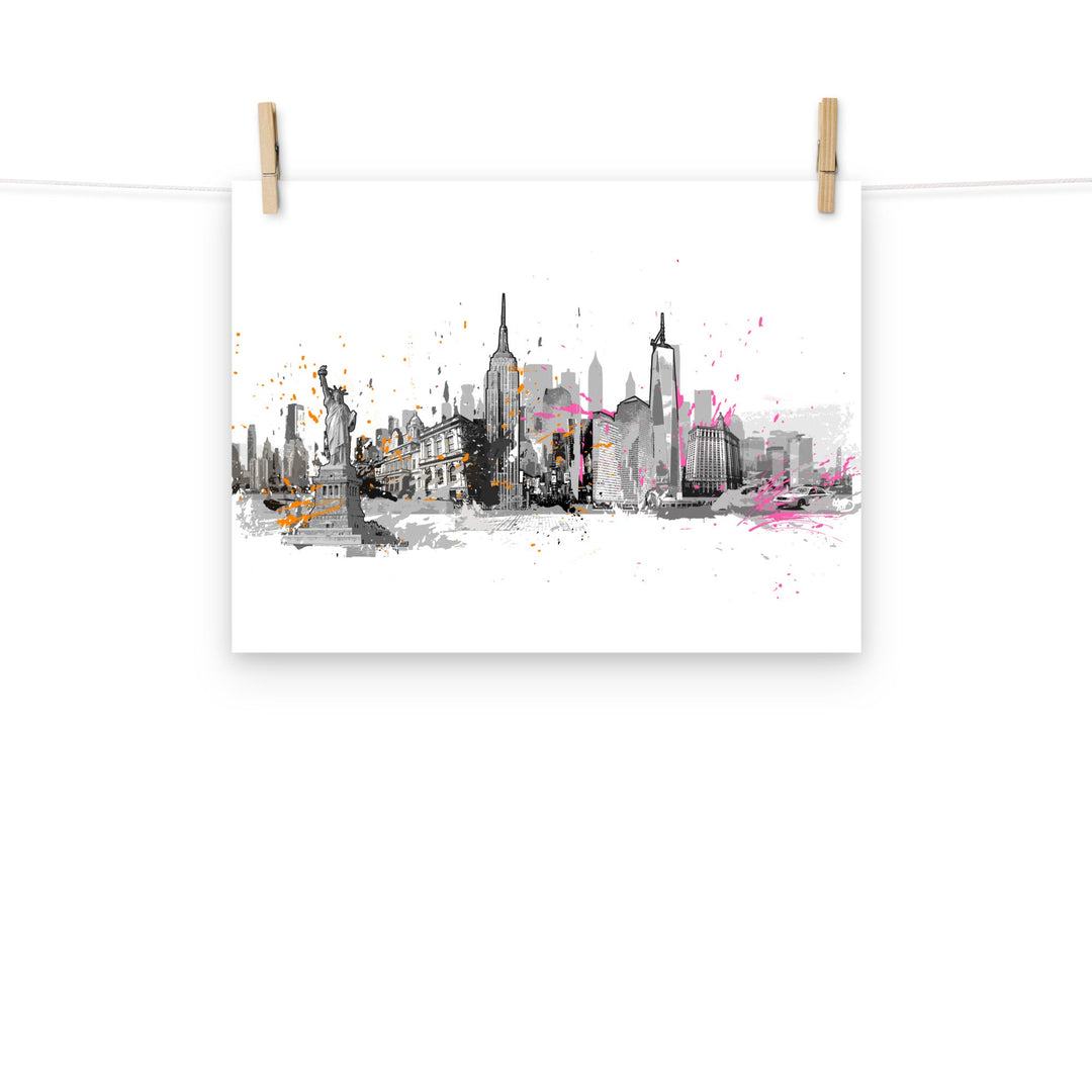 Poster - Skyline New York Marko Kurth Ohne Rahmen / 30×40 cm artlia