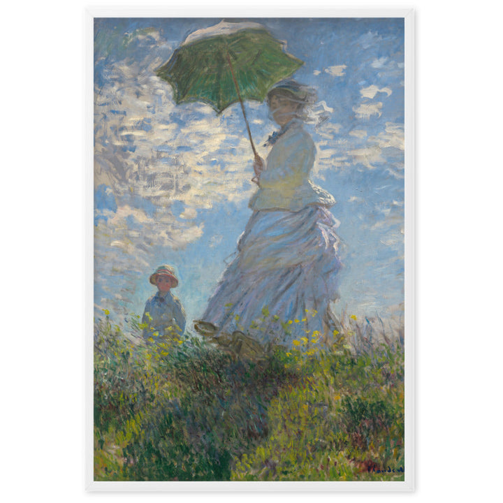 Poster - Woman with a Parasol - Madame Monet and Her Son Claude Monet artlia