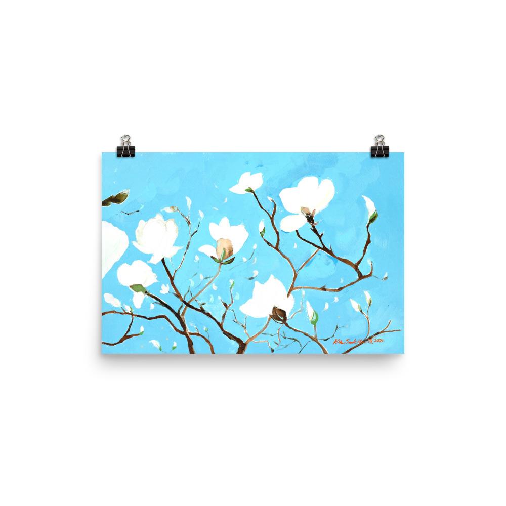A Thousand, Shiny Magnolia - Poster Seokhee Kim 30x45 cm artlia
