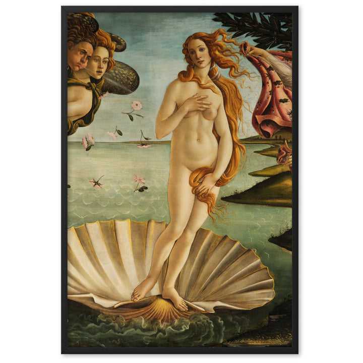 Birth of Venus, Botticelli - Poster im Rahmen Sandro Botticelli Schwarz / 61×91 cm artlia