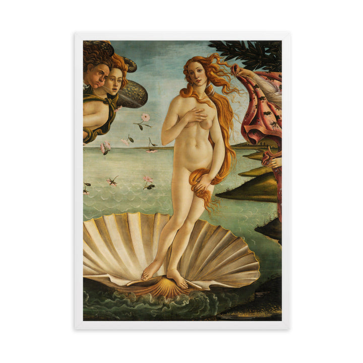 Birth of Venus, Botticelli - Poster im Rahmen Sandro Botticelli Weiß / 50×70 cm artlia