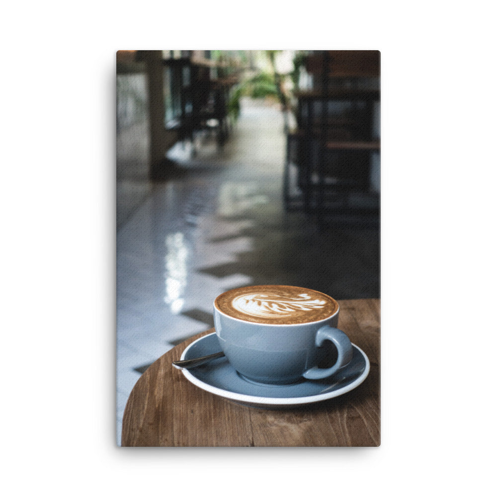 Cappuccino in Café - Leinwand Kuratoren von artlia 61x91 cm artlia