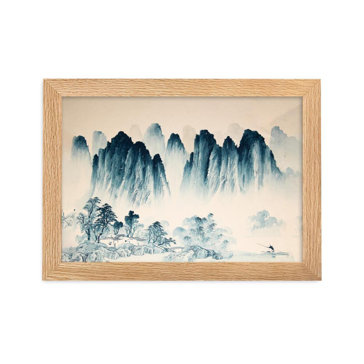 Die Berge Asiens - Poster im Rahmen Kuratoren von artlia Oak / 21×30 cm artlia