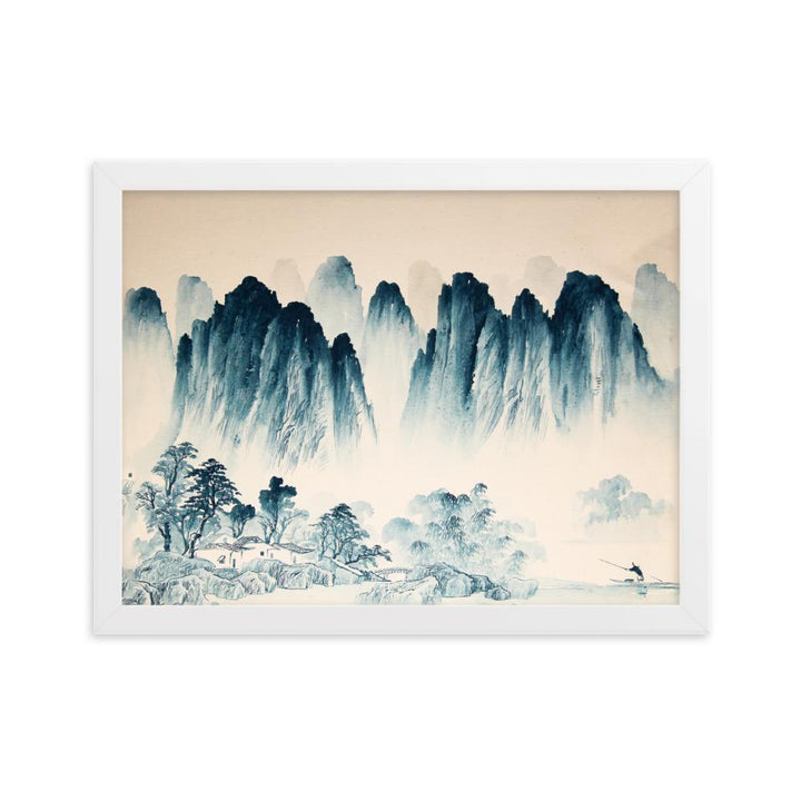 Die Berge Asiens - Poster im Rahmen Kuratoren von artlia Weiß / 30×40 cm artlia
