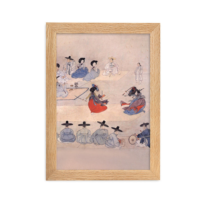 Double Sword Dance, Hyewon - Poster im Rahmen Hyewon Oak / 21×30 cm artlia