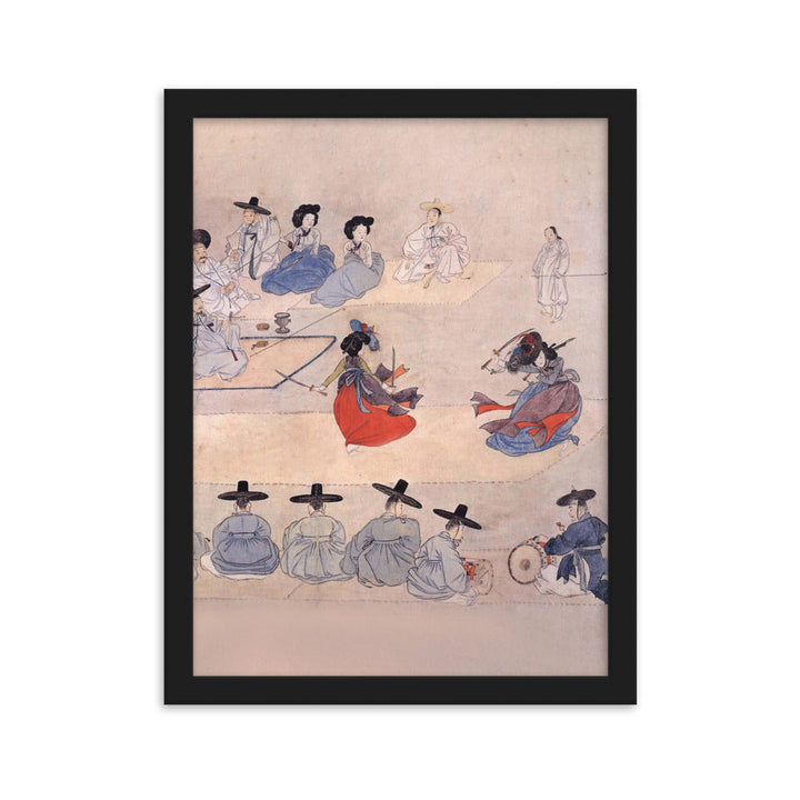 Double Sword Dance, Hyewon - Poster im Rahmen Hyewon Schwarz / 30×40 cm artlia