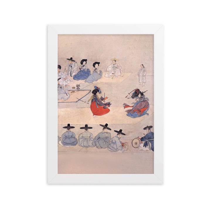 Double Sword Dance, Hyewon - Poster im Rahmen Hyewon Weiß / 21×30 cm artlia