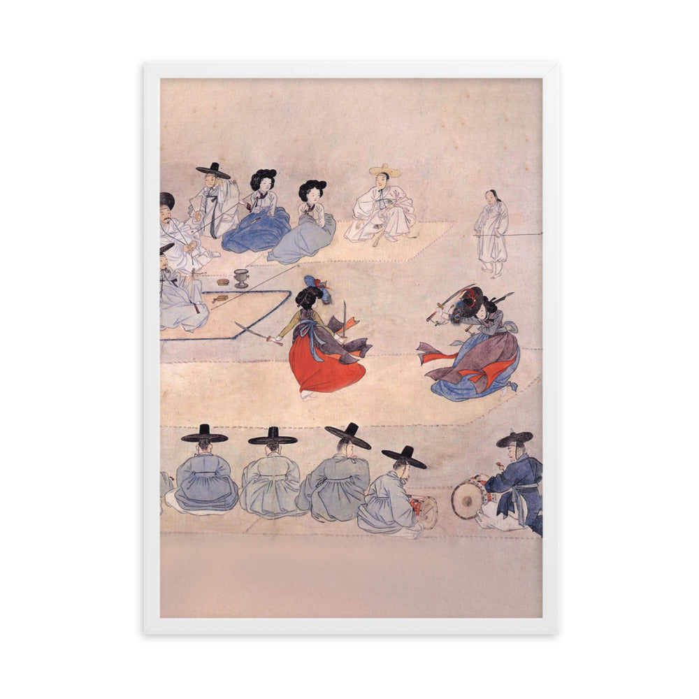 Double Sword Dance, Hyewon - Poster im Rahmen Hyewon Weiß / 50×70 cm artlia