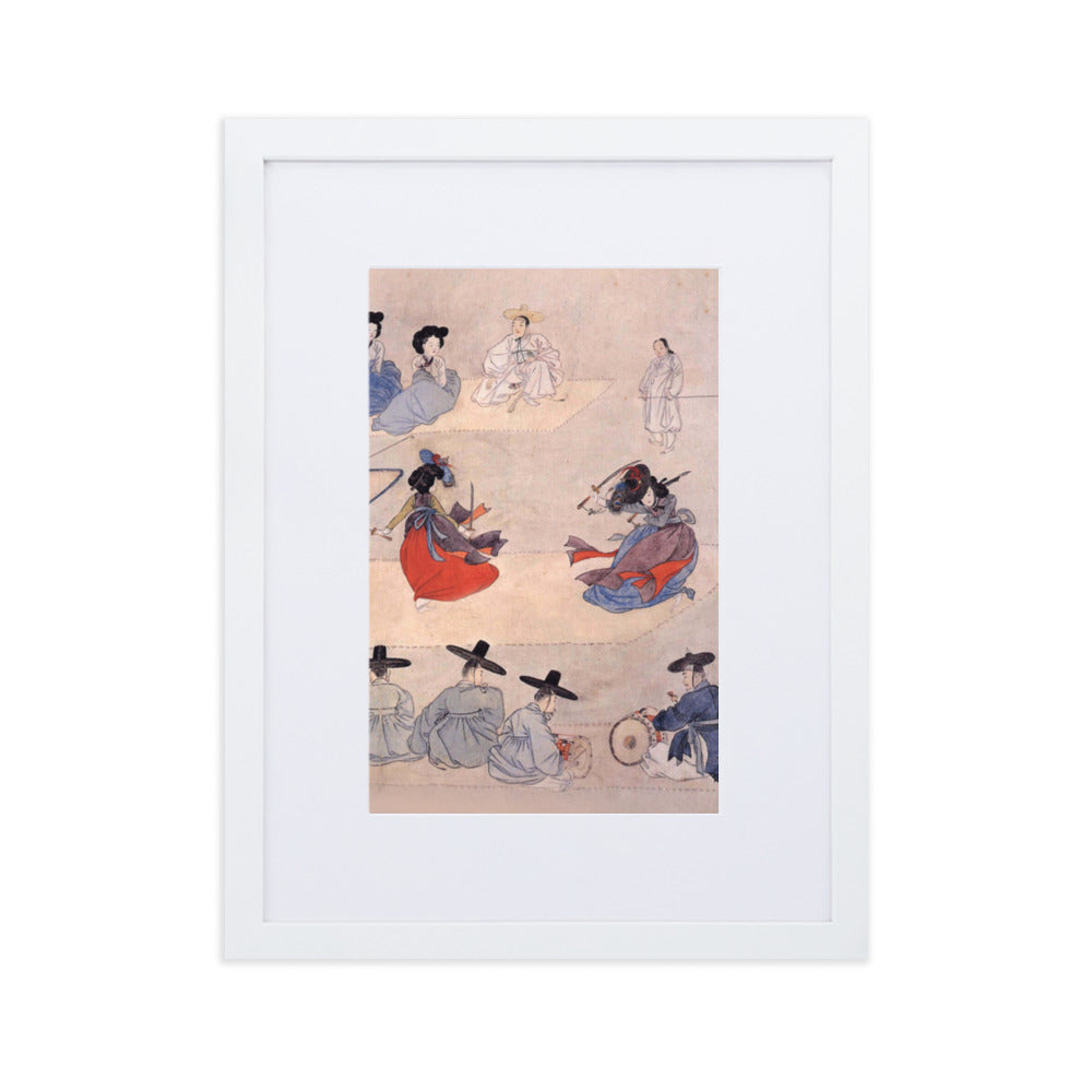 Double Sword Dance, Hyewon - Poster im Rahmen mit Passepartout Hyewon Weiß / 30×40 cm artlia