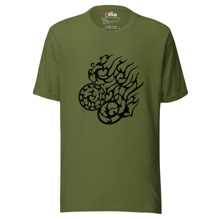 Dreibeinige Krähe Unisex-T-Shirt artlia Olive / S artlia